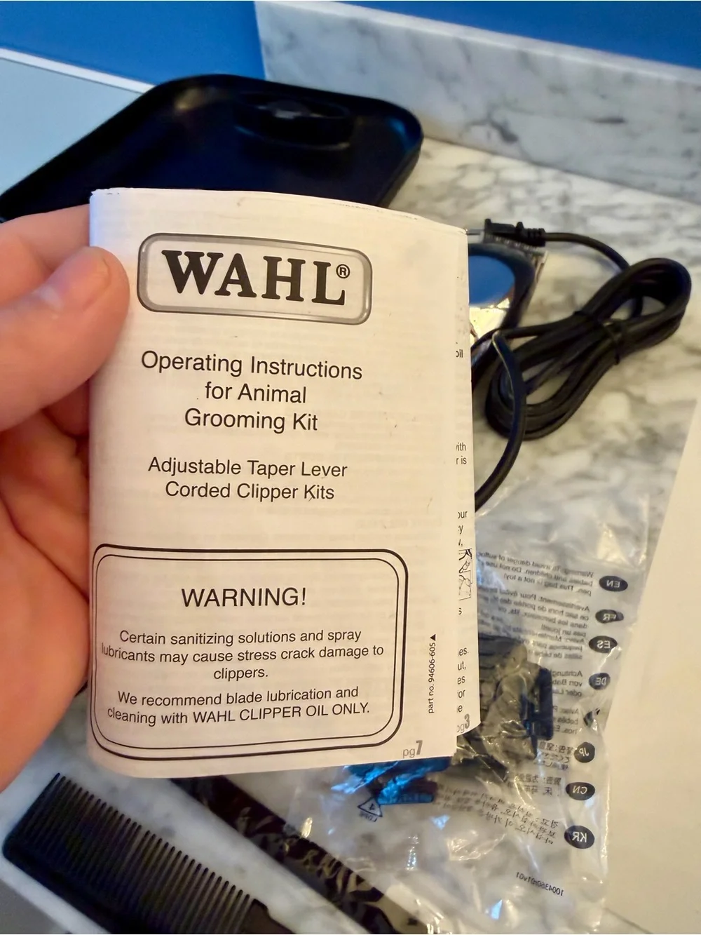 Wahl Pet Pro Dog Grooming Kit - Corded Clipper for Dogs - 9281-210-MI